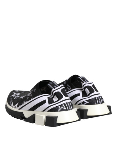 Dolce &amp; Gabbana Zwart Wit Sorrento Lage Sneakers Schoenen
