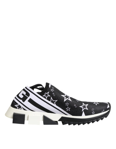 Dolce &amp; Gabbana Zwart Wit Sorrento Lage Sneakers Schoenen