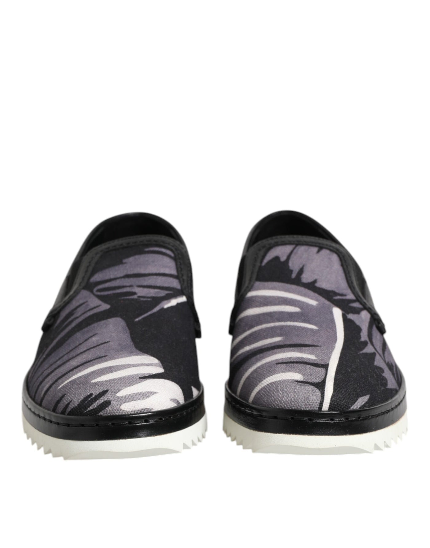 Dolce &amp; Gabbana Zwarte Tropische Slip-On Sneakers voor Heren