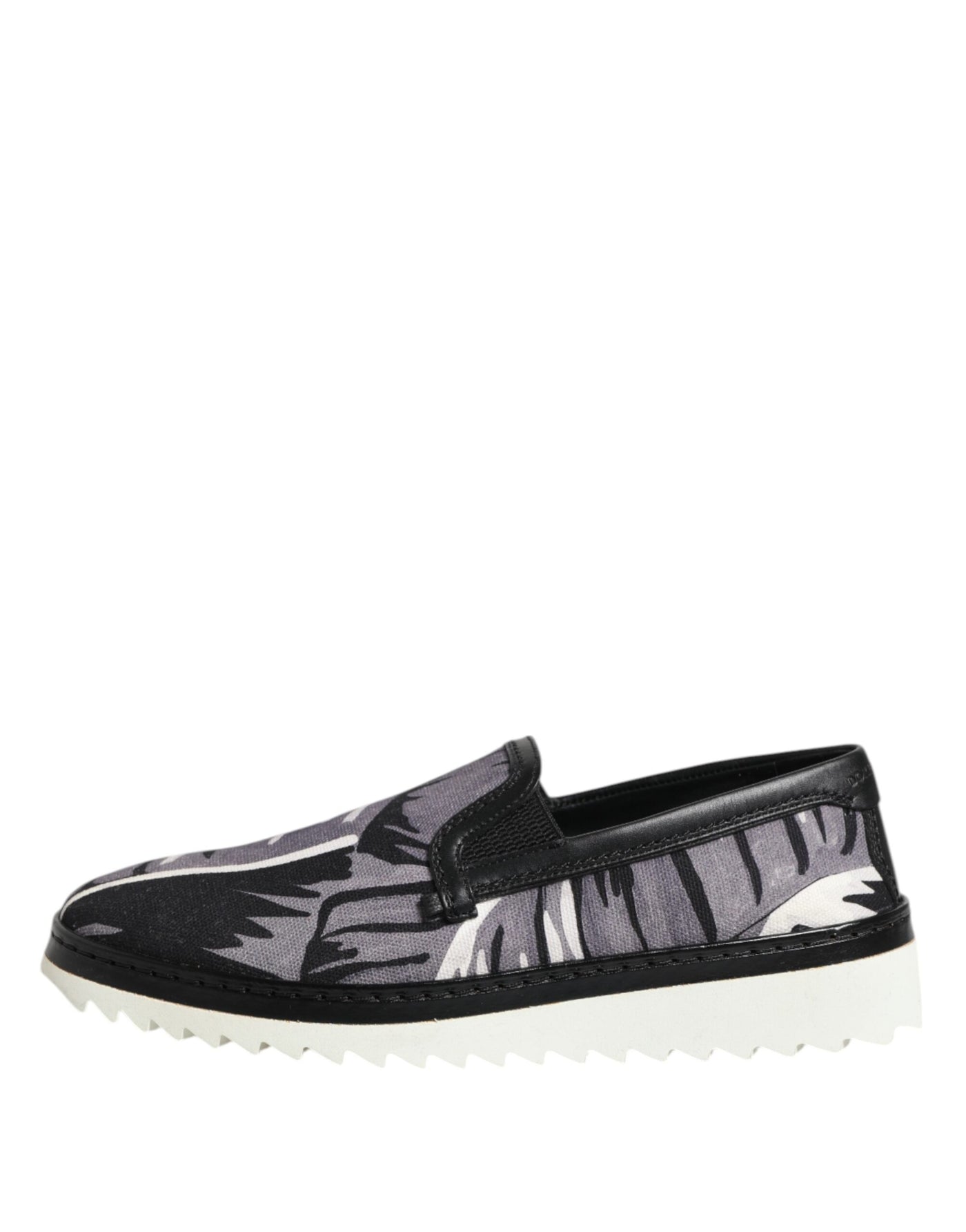 Dolce &amp; Gabbana Zwarte Tropische Slip-On Sneakers voor Heren