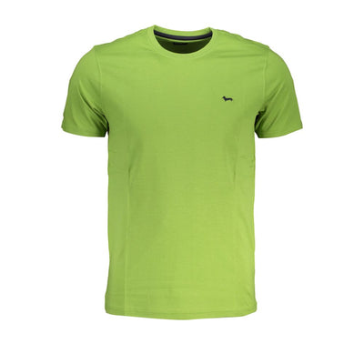 Camiseta de algodón verde Harmont & Blaine