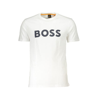 Hugo Boss Wit Katoenen T-shirt