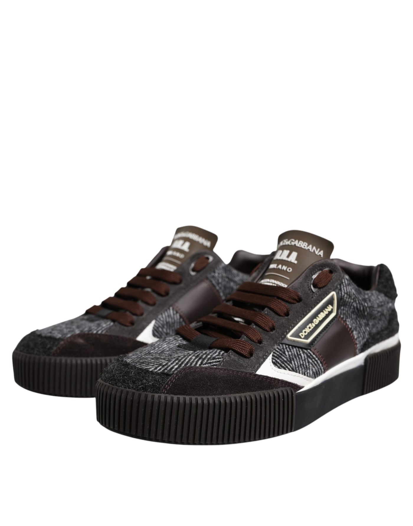 Dolce &amp; Gabbana Multicolor leren lage sneakers