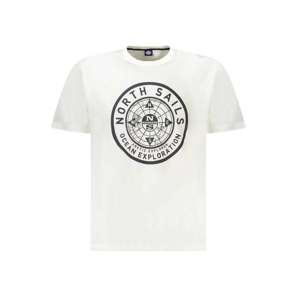 North Sails Wit Katoenen Heren T-shirt