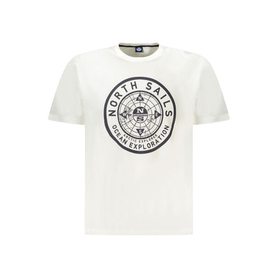 North Sails Wit Katoenen Heren T-shirt