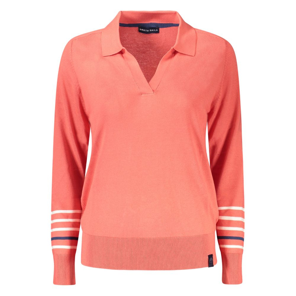 Pull femme en coton rose North Sails