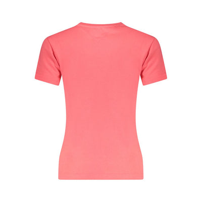 Tommy Hilfiger Pink Cotton Women T-Shirt