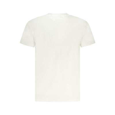 Tommy Hilfiger White Cotton Men T-Shirt
