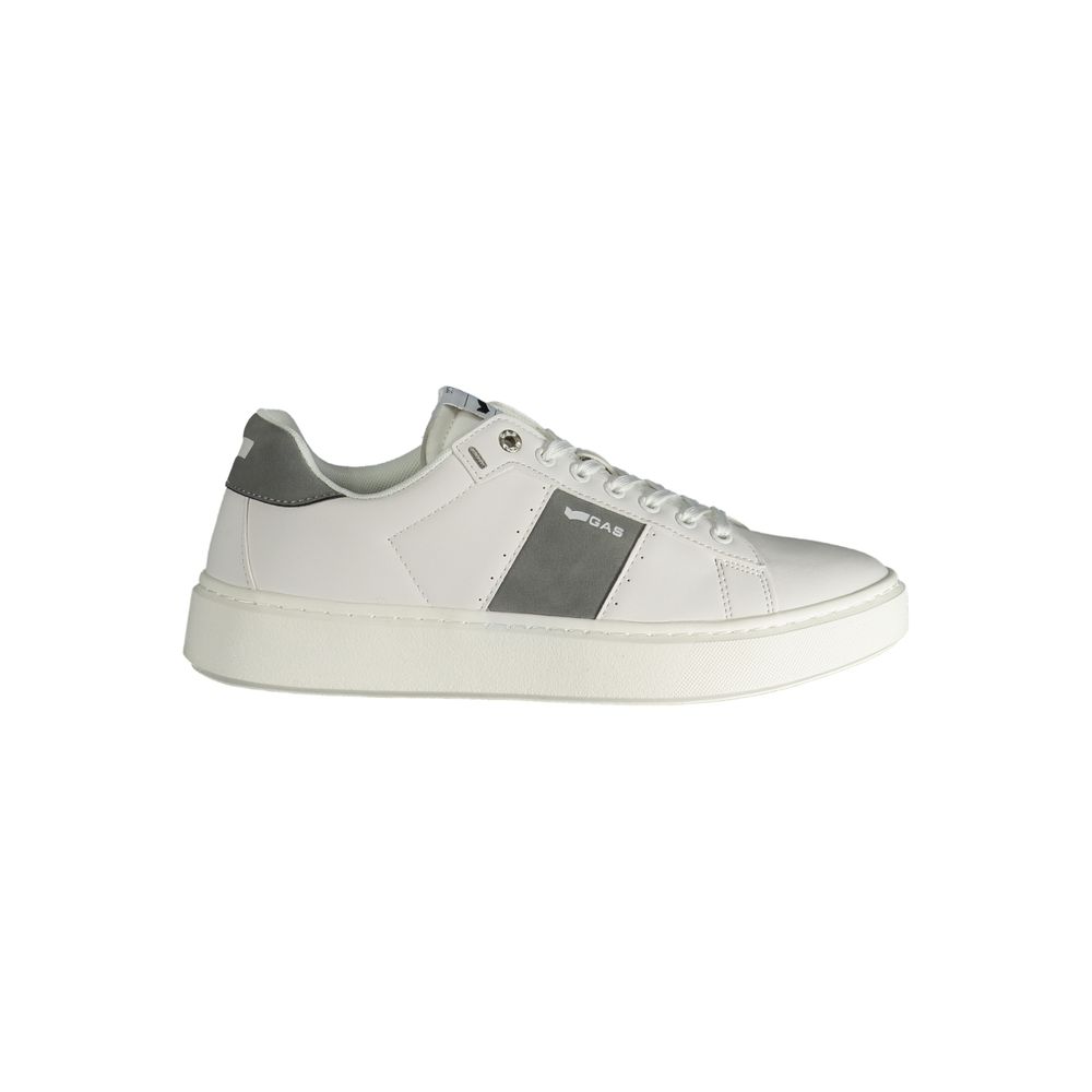 Gaswitte polyester herensneaker