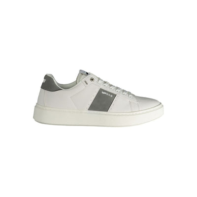 Gaswitte polyester herensneaker