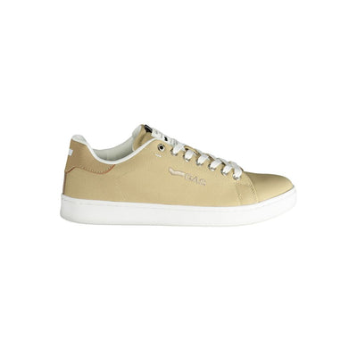 Gasbeige polyester herensneaker