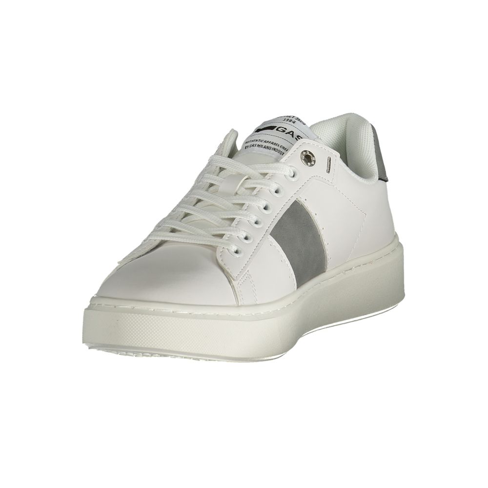 Gaswitte polyester herensneaker