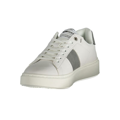 Gaswitte polyester herensneaker