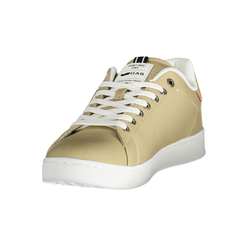 Gasbeige polyester herensneaker