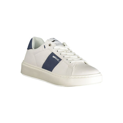 Gaswitte polyester herensneaker