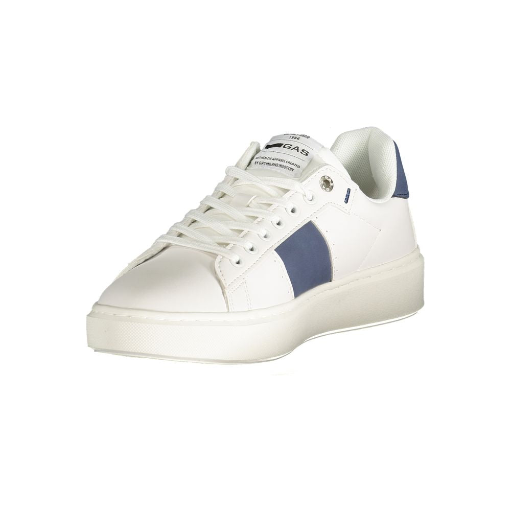 Gaswitte polyester herensneaker