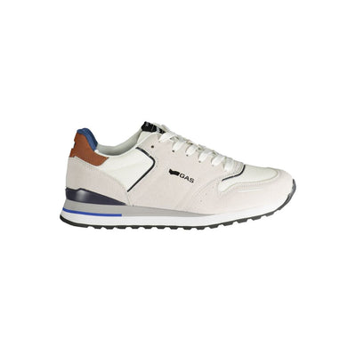 Gaswitte polyester herensneaker