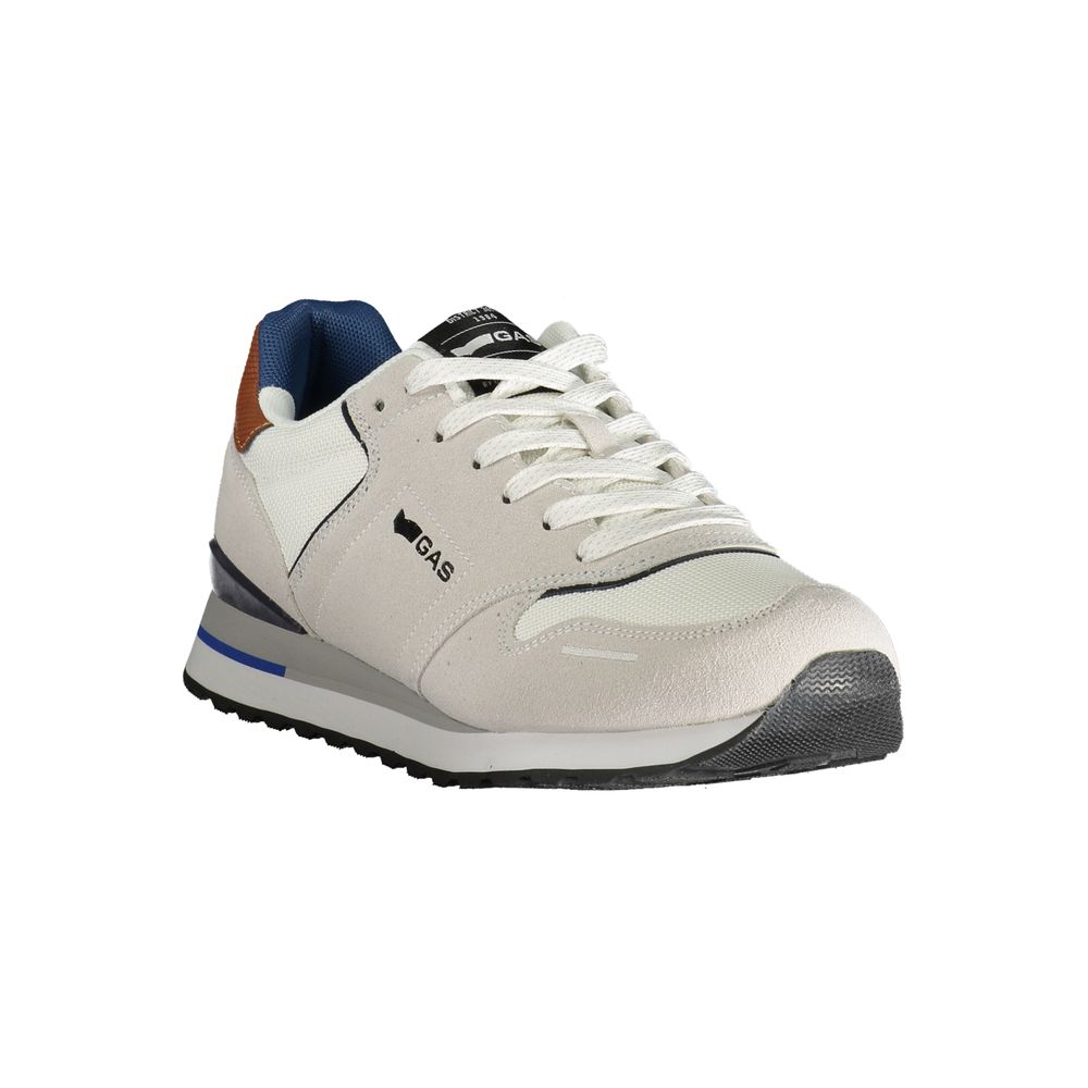 Gaswitte polyester herensneaker