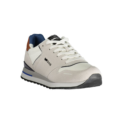 Gaswitte polyester herensneaker
