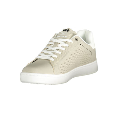 Gasgrijze polyester herensneaker