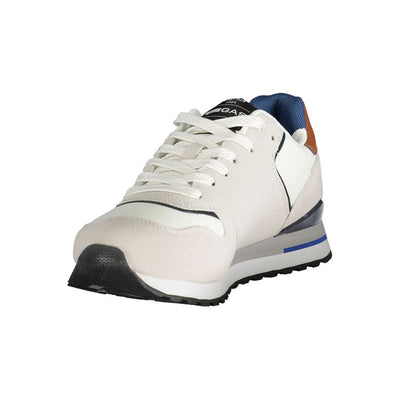 Gaswitte polyester herensneaker