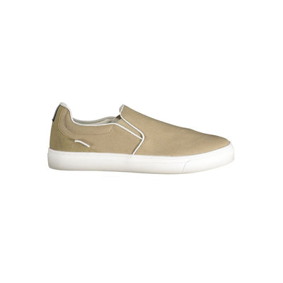 Gasbeige polyester herensneaker