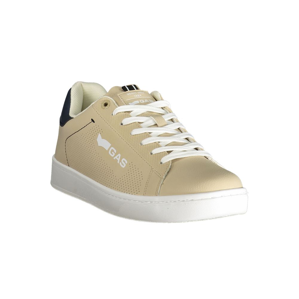 Gasbeige polyester herensneaker