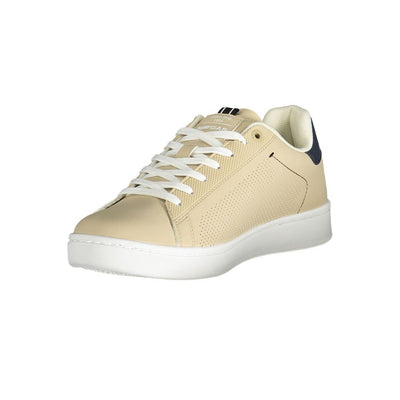 Gasbeige polyester herensneaker