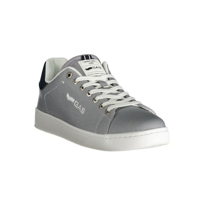 Gasgrijze polyester herensneaker