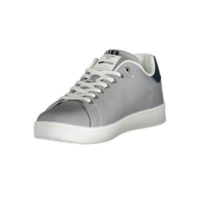 Gasgrijze polyester herensneaker