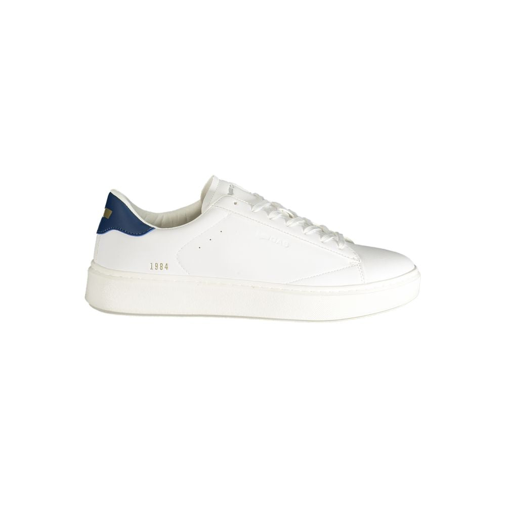 Gaswitte polyester herensneaker