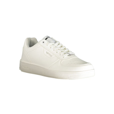 Gaswitte polyester herensneaker