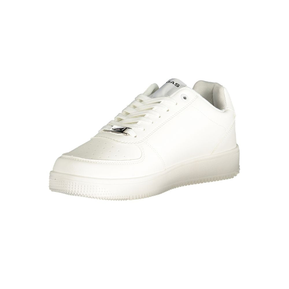 Gaswitte polyester herensneaker