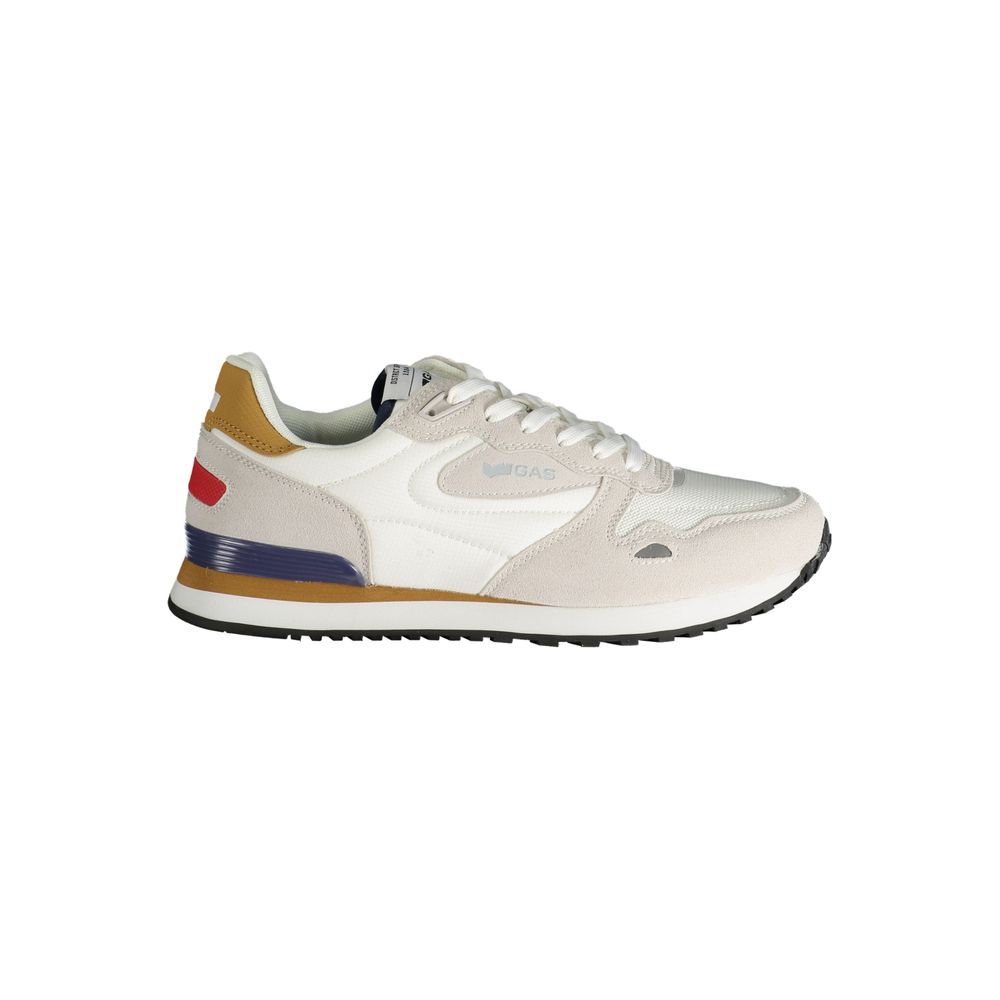 Gaswitte polyester herensneaker