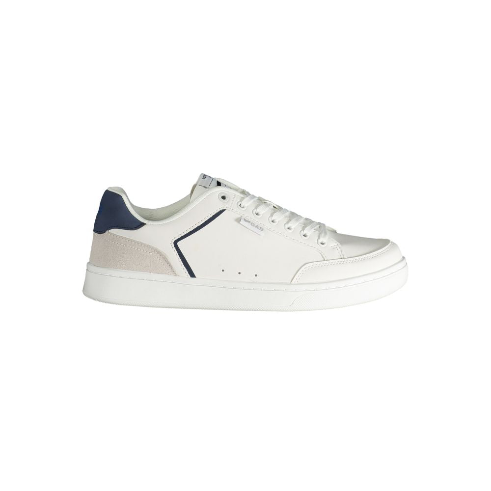 Gaswitte polyester herensneaker