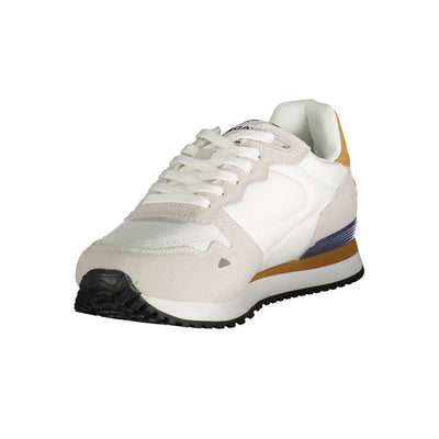 Gaswitte polyester herensneaker