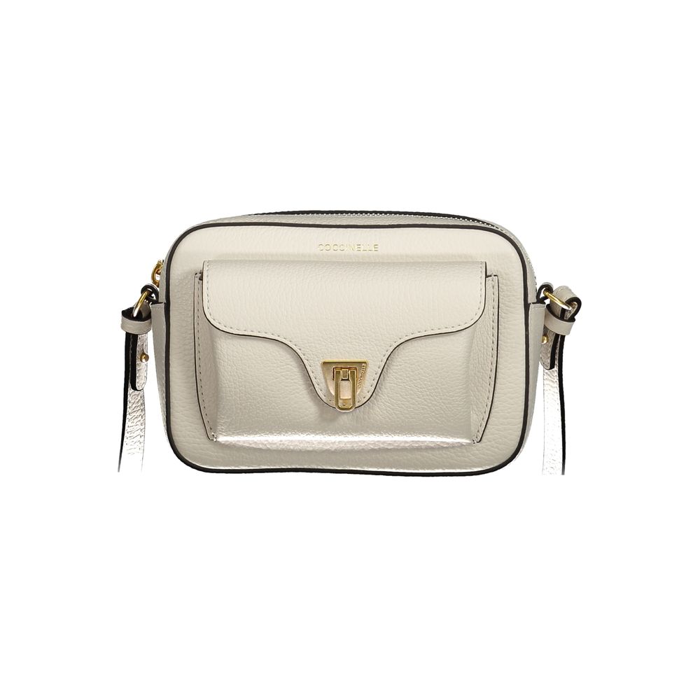 Sac à main en cuir blanc Coccinelle