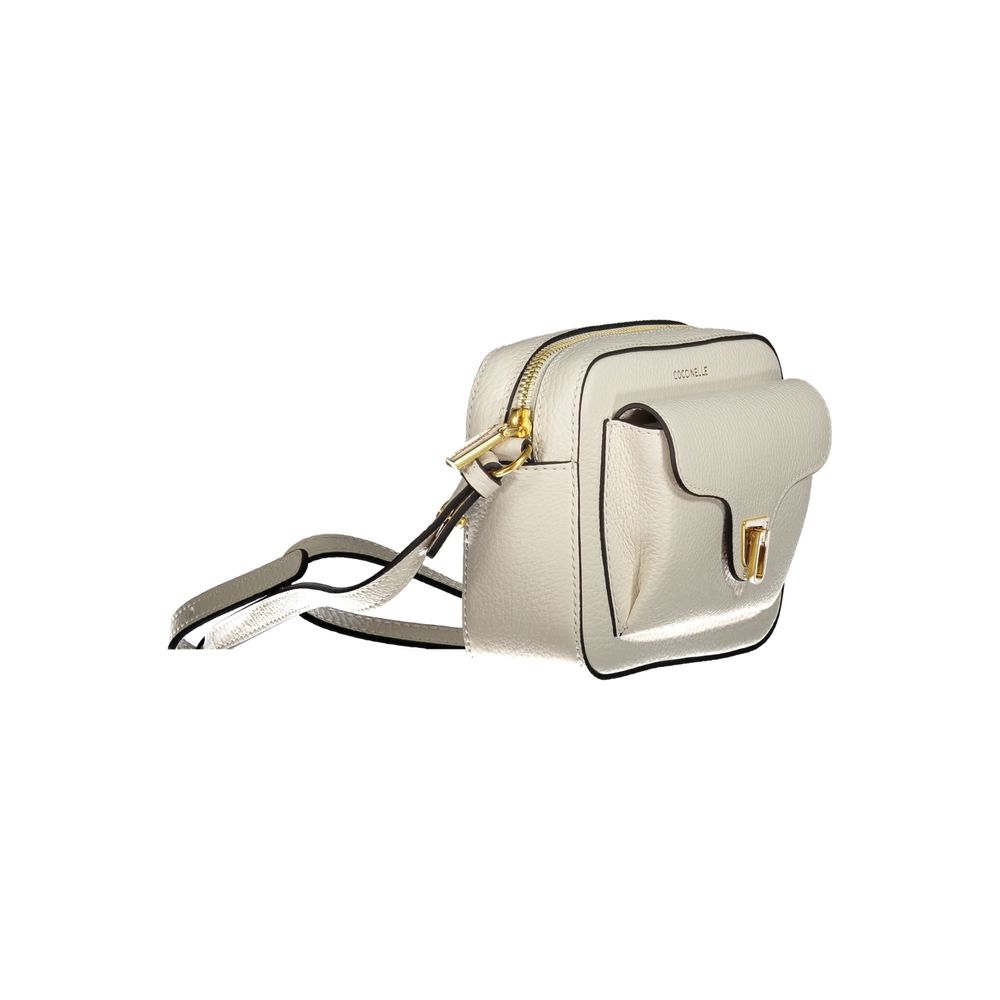Sac à main en cuir blanc Coccinelle