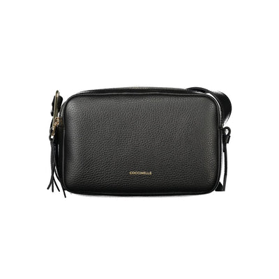 Sac à main en cuir noir Coccinelle