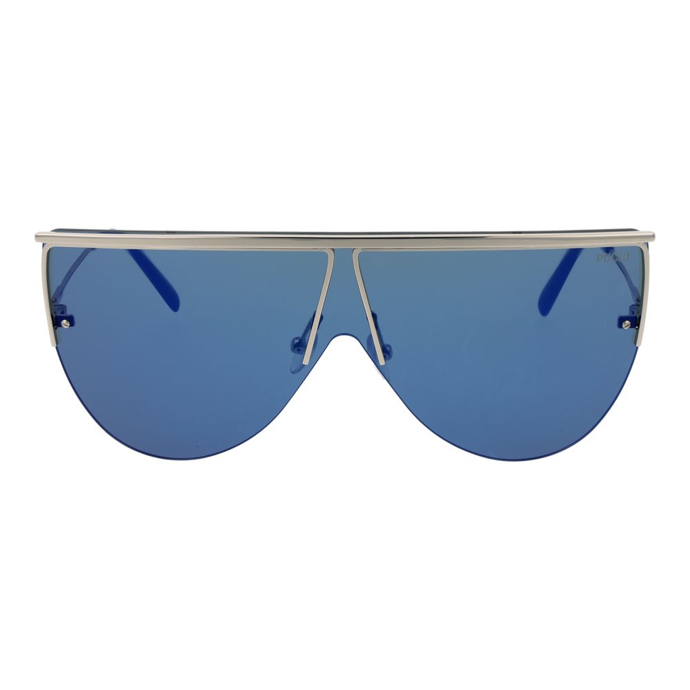 Lunettes de soleil argentées pour femmes Emilio Pucci