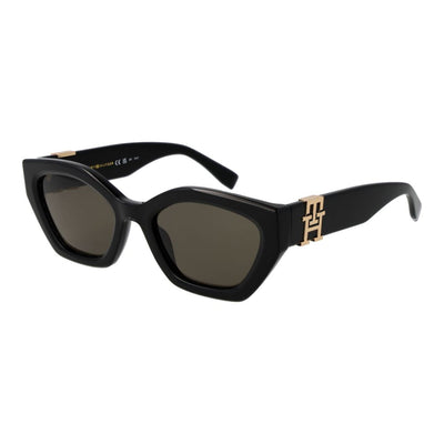 Lunettes de soleil noires Tommy Hilfiger pour femme