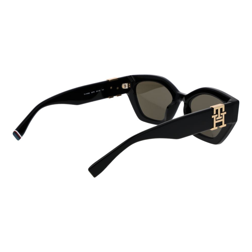 Lunettes de soleil noires Tommy Hilfiger pour femme