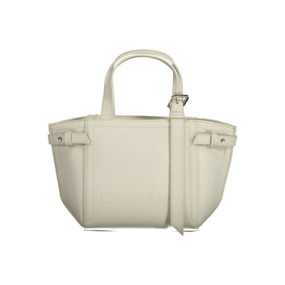 Sac à main Calvin Klein en polyester blanc