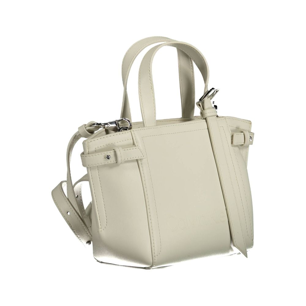 Sac à main Calvin Klein en polyester blanc