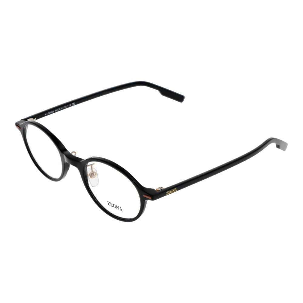 Montures de lunettes noires Ermenegildo Zegna pour homme