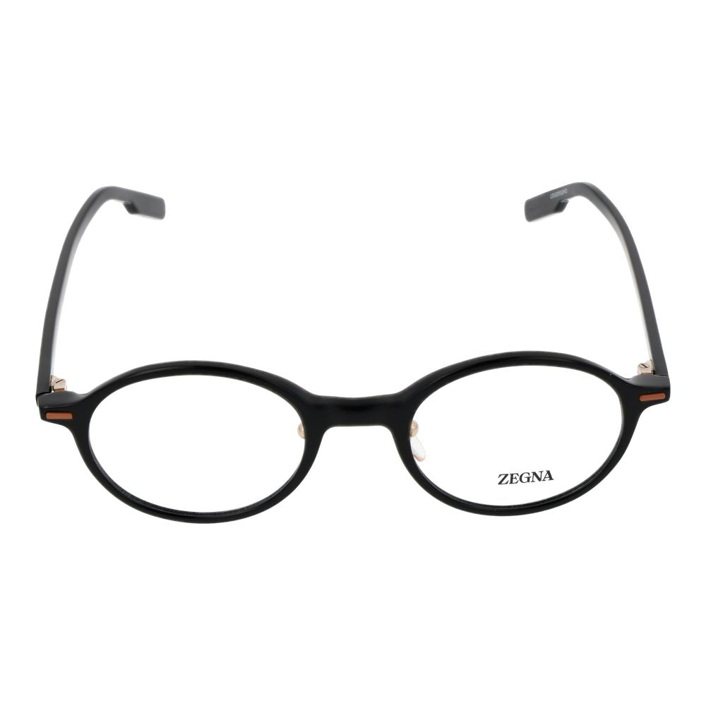 Montures de lunettes noires Ermenegildo Zegna pour homme