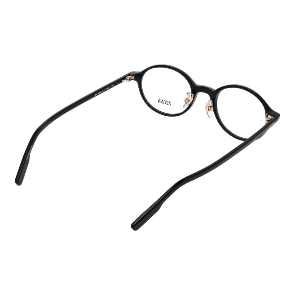 Montures de lunettes noires Ermenegildo Zegna pour homme