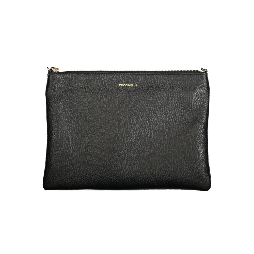 Sac à main en cuir noir Coccinelle