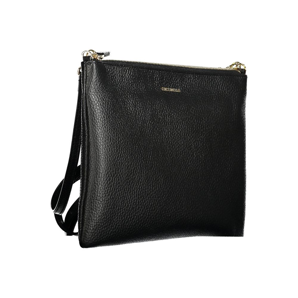 Sac à main en cuir noir Coccinelle