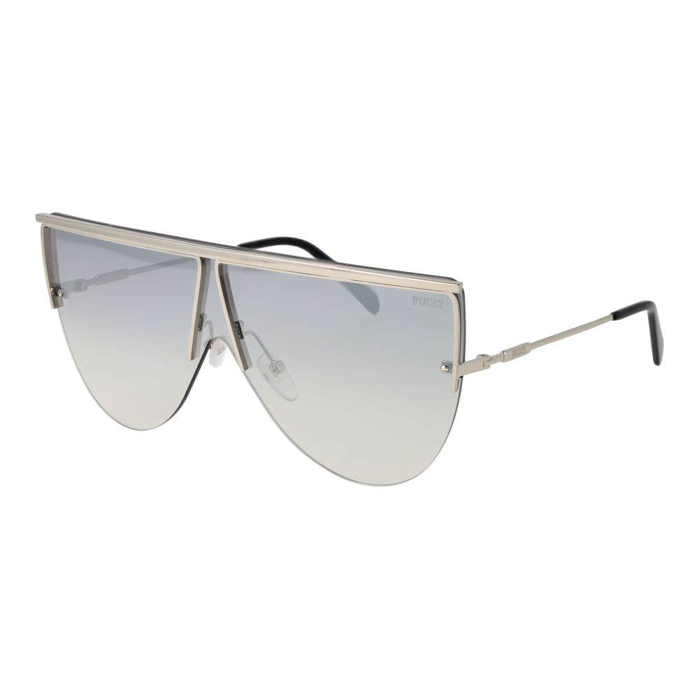Lunettes de soleil argentées pour femmes Emilio Pucci
